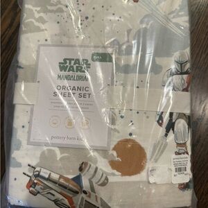 NWT Pottery Barn Kids Star Wars Mandalorian Sheet Set - Multi-Color